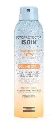 Isdin Transparent Spray Wet Skin SPF 50 Protezione Trasparente 250 ml